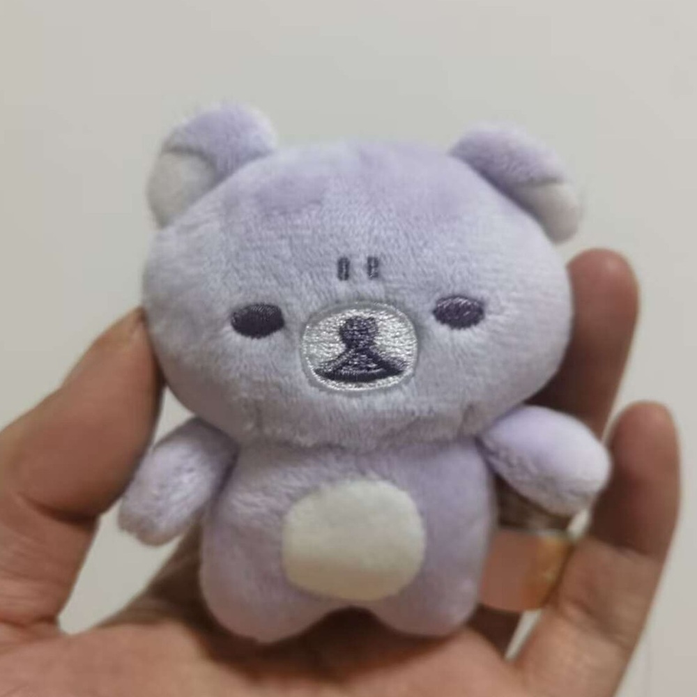 Plush Purple Bear Toy for Small Pets